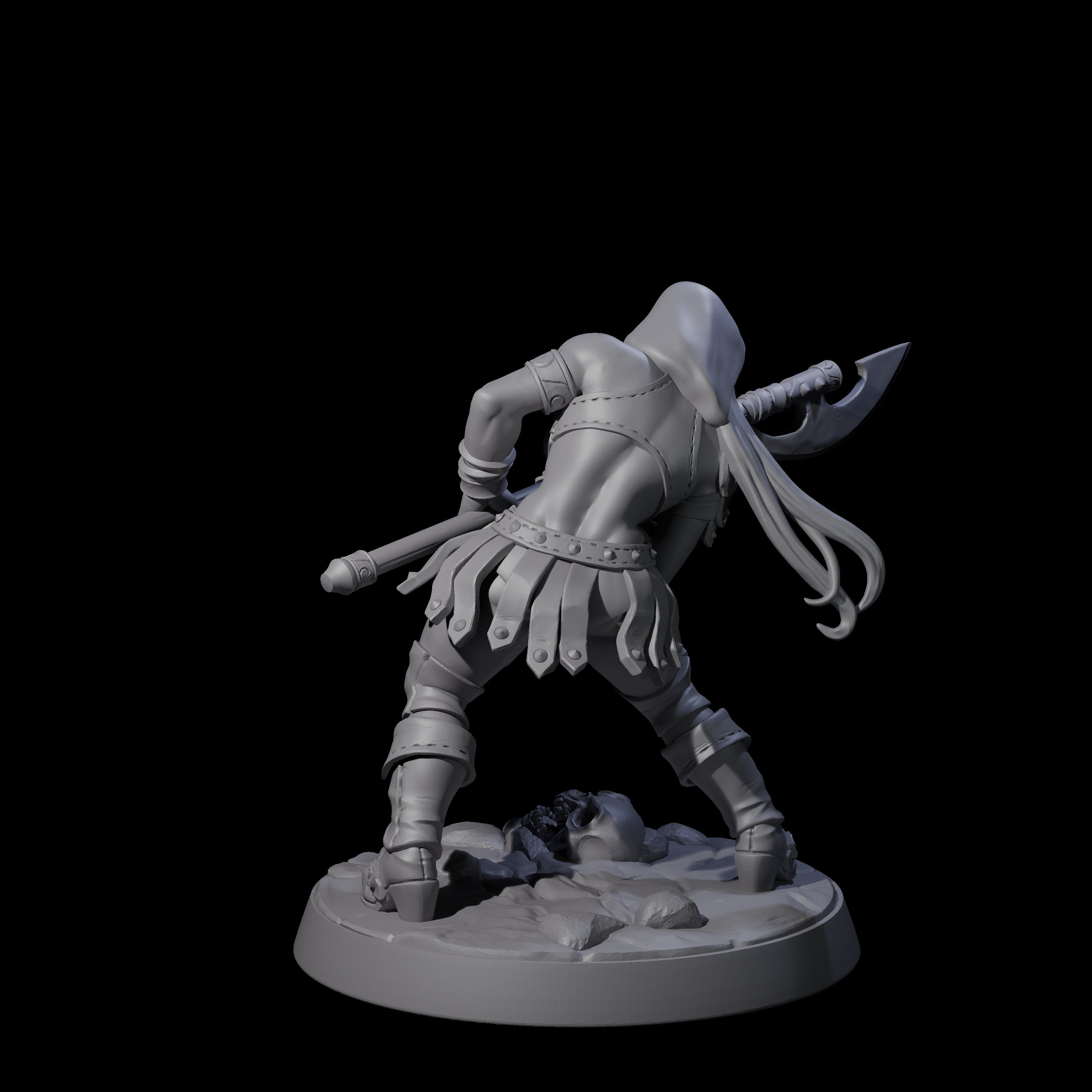 Shadowy Assassin Sister E Miniature for Dungeons and Dragons, Pathfinder or other TTRPGs
