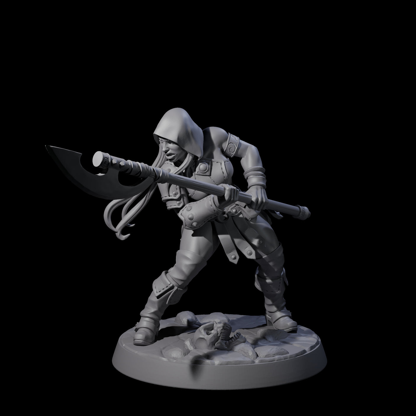 Shadowy Assassin Sister E Miniature for Dungeons and Dragons, Pathfinder or other TTRPGs