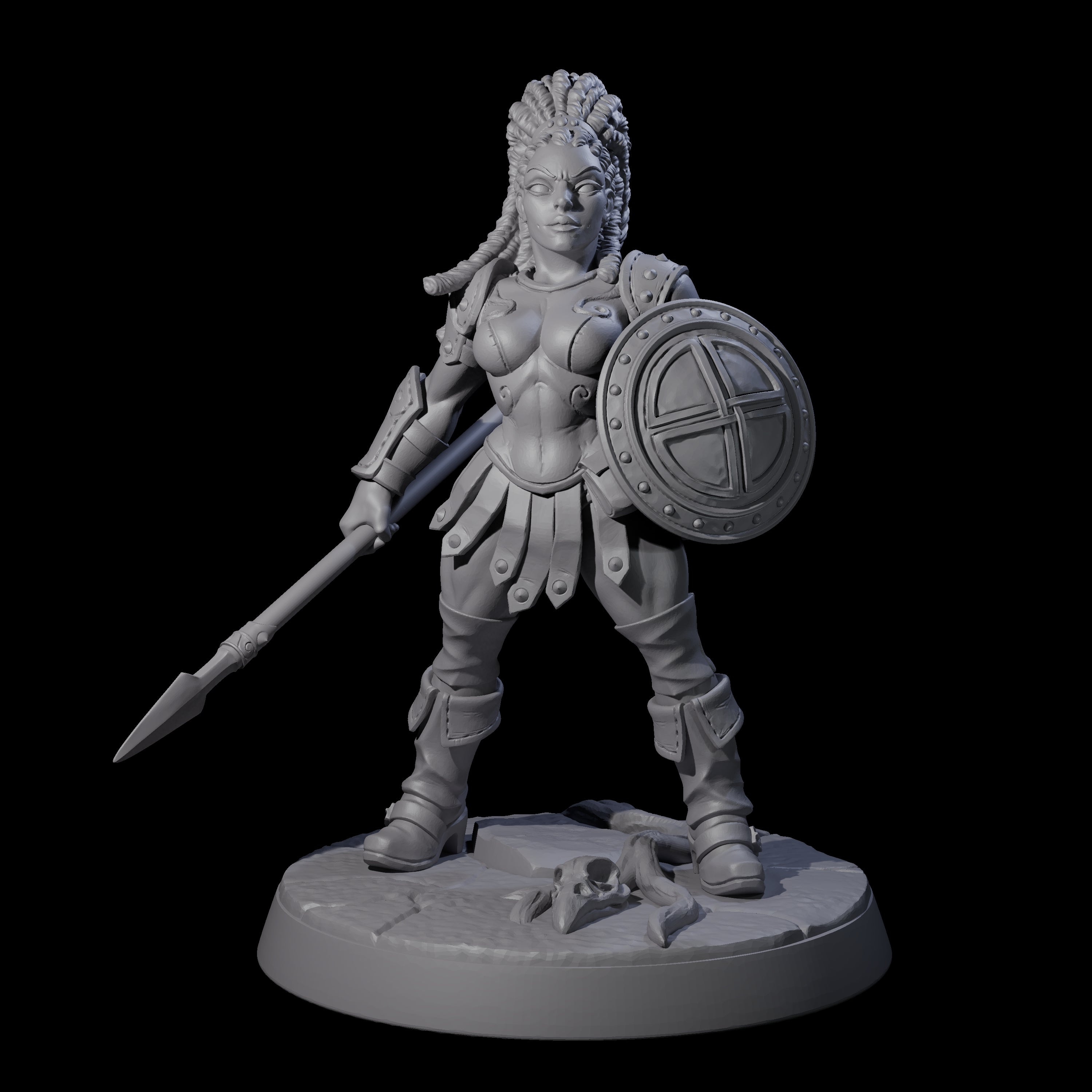 Shadowy Assassin Sister F Miniature for Dungeons and Dragons, Pathfinder or other TTRPGs