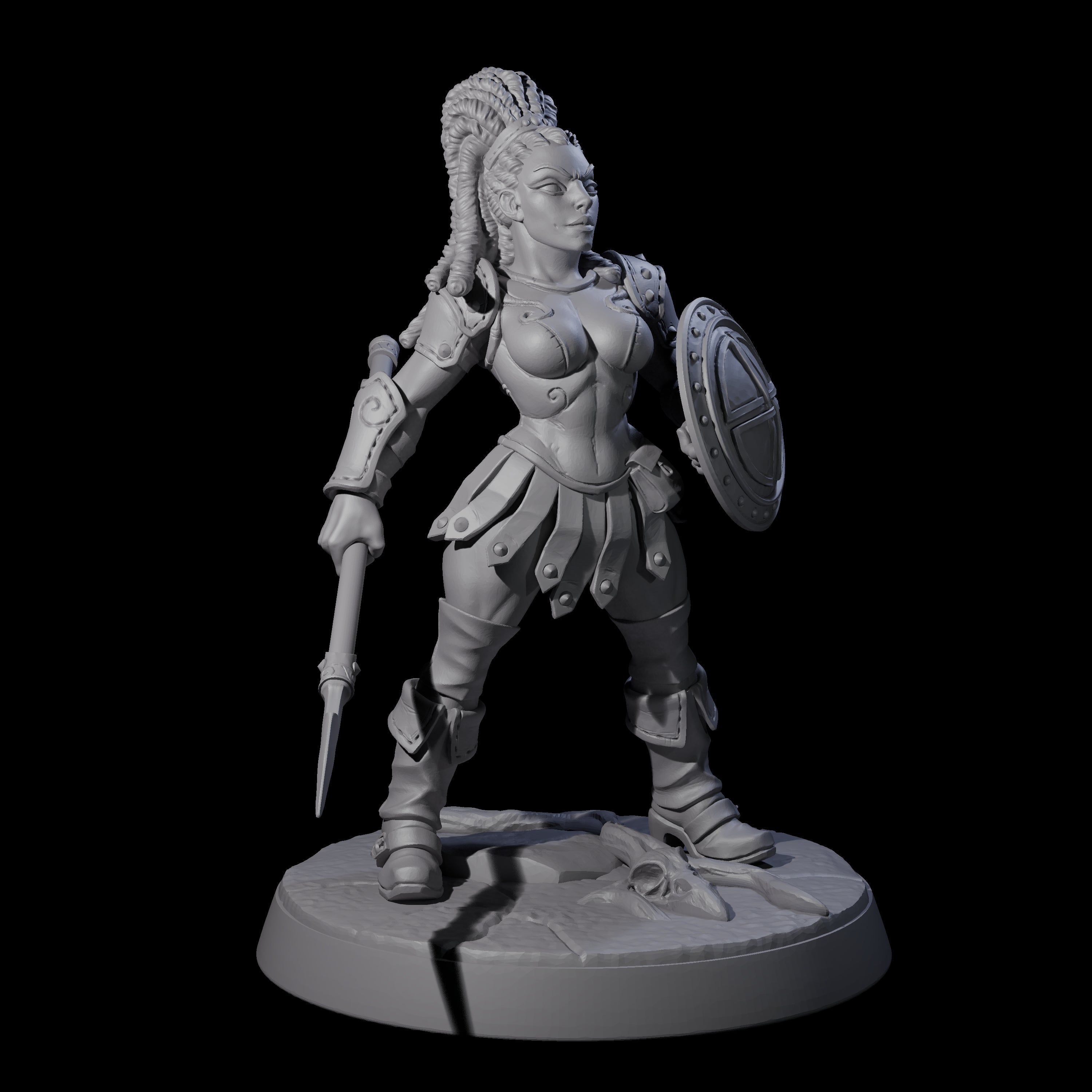 Shadowy Assassin Sister F Miniature for Dungeons and Dragons, Pathfinder or other TTRPGs
