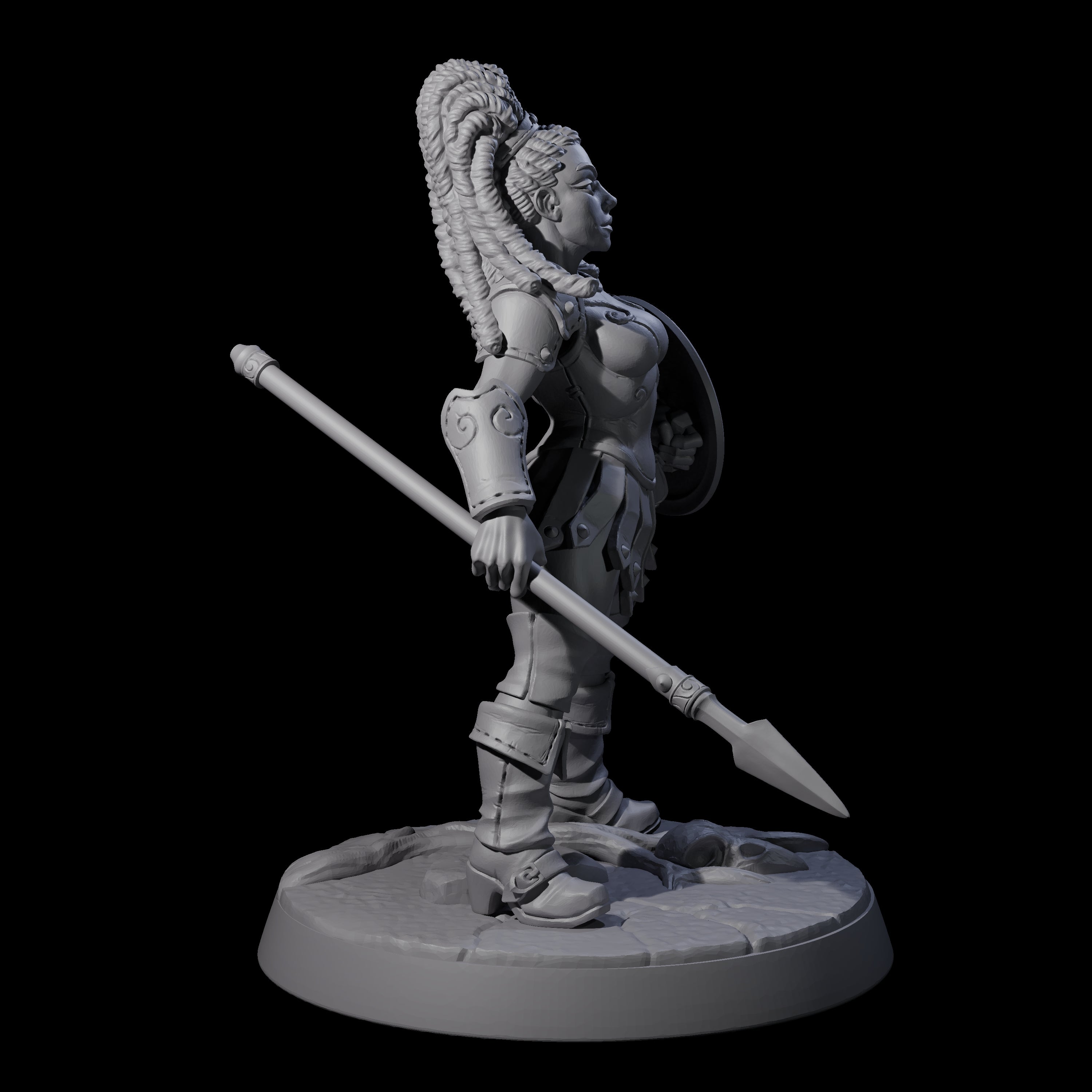 Shadowy Assassin Sister F Miniature for Dungeons and Dragons, Pathfinder or other TTRPGs