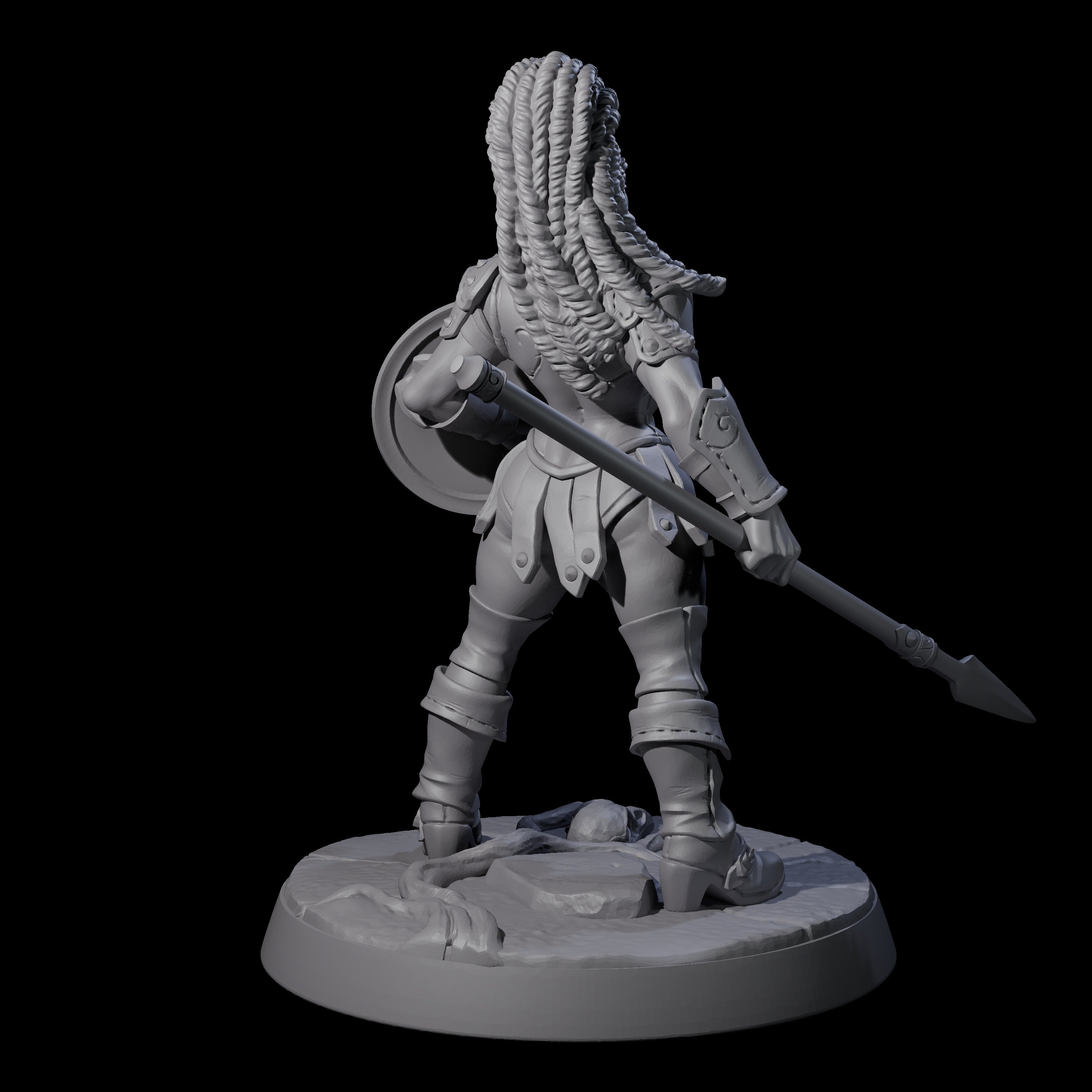 Shadowy Assassin Sister F Miniature for Dungeons and Dragons, Pathfinder or other TTRPGs