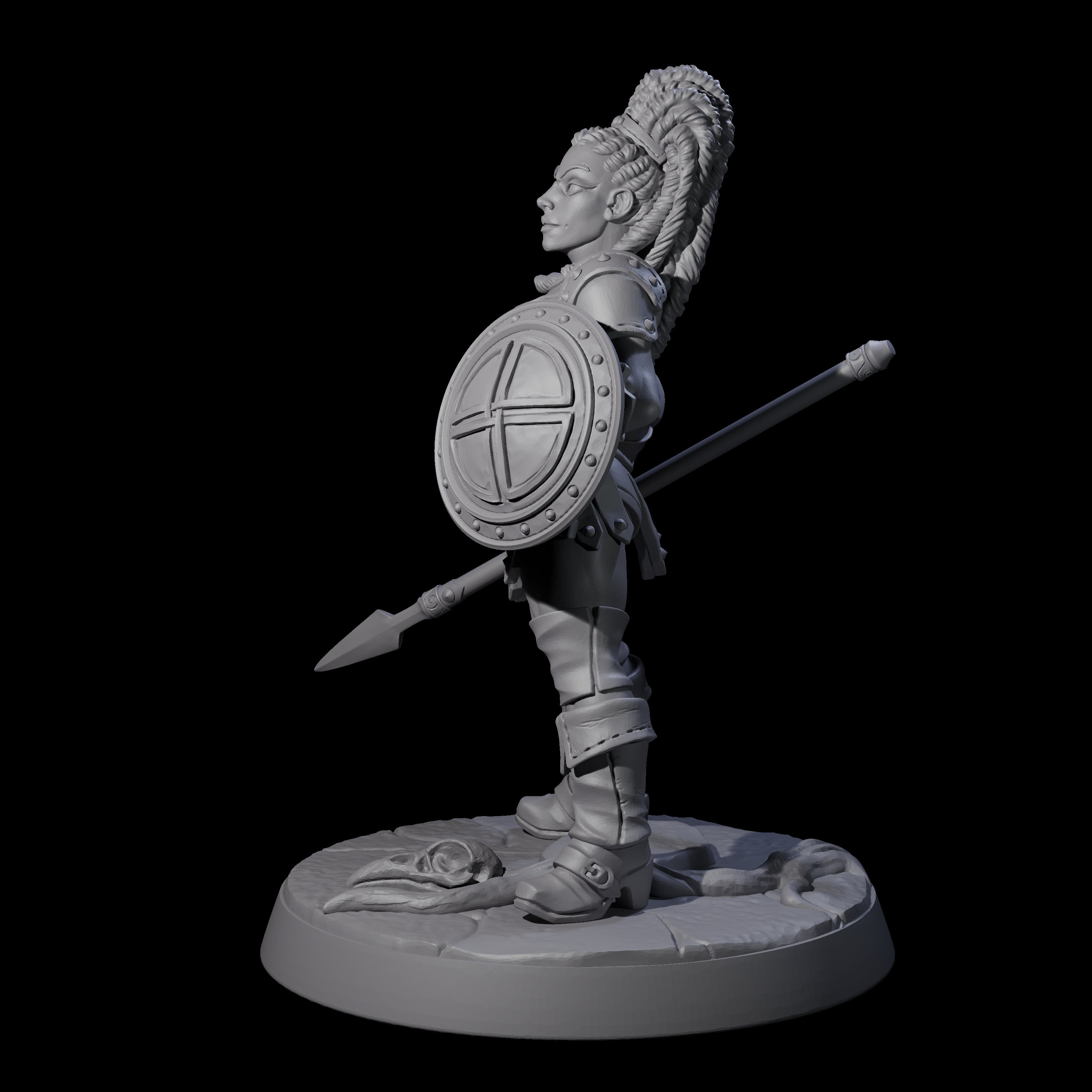 Shadowy Assassin Sister F Miniature for Dungeons and Dragons, Pathfinder or other TTRPGs
