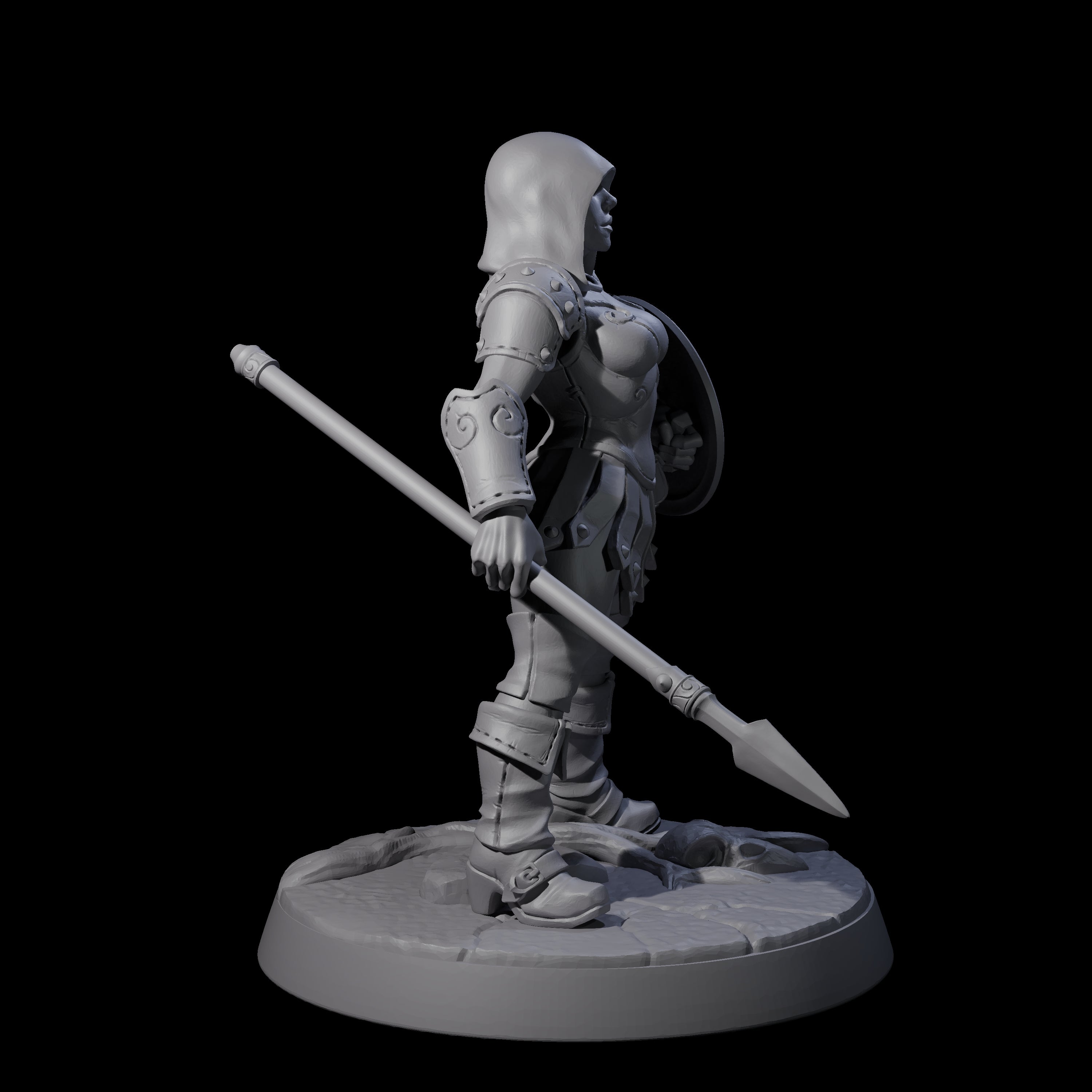 Shadowy Assassin Sister F Miniature for Dungeons and Dragons, Pathfinder or other TTRPGs