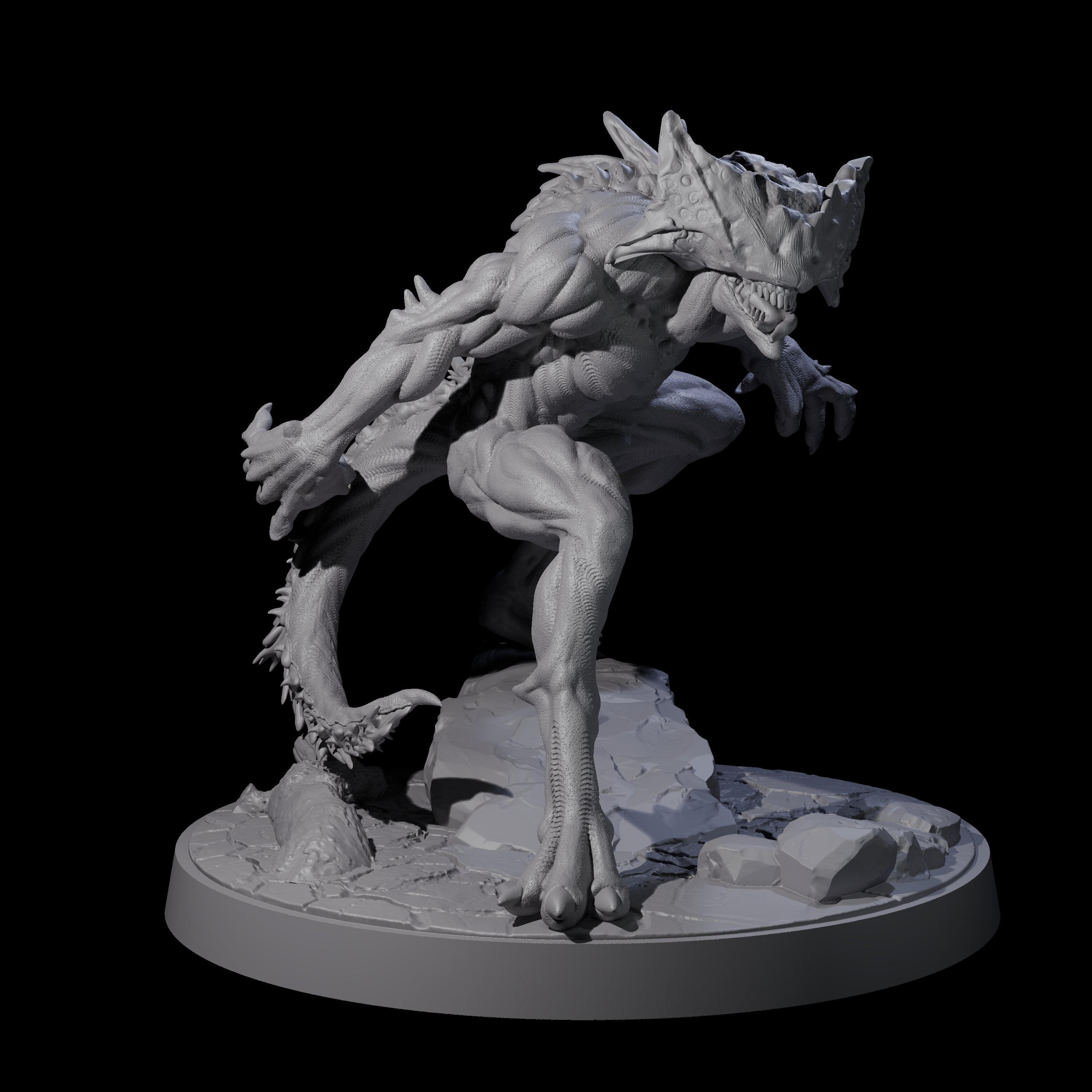 Shadowy Barghest A Miniature for Dungeons and Dragons, Pathfinder or other TTRPGs