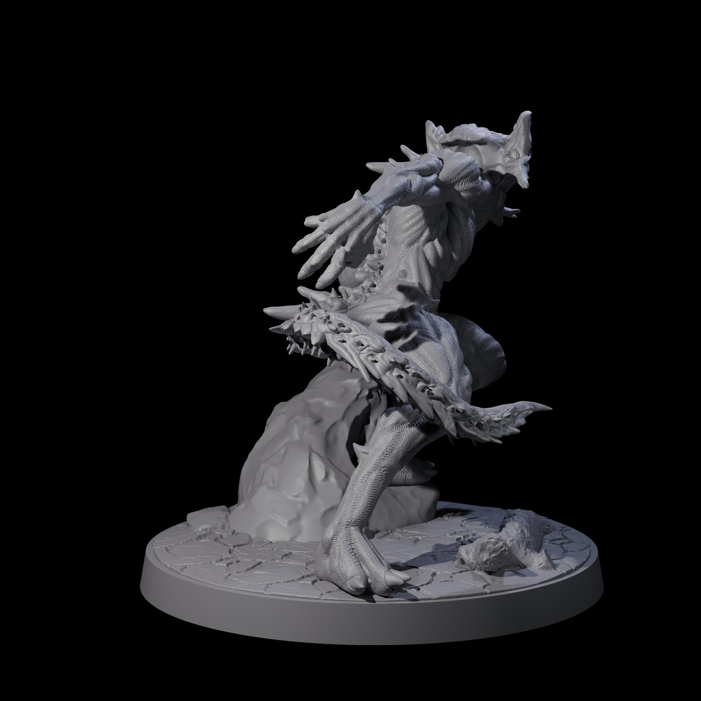 Shadowy Barghest B Miniature for Dungeons and Dragons, Pathfinder or other TTRPGs