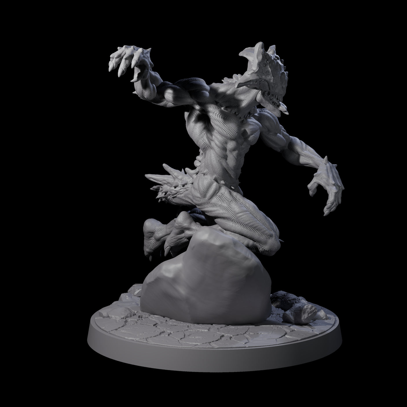Shadowy Barghest C Miniature for Dungeons and Dragons, Pathfinder or other TTRPGs