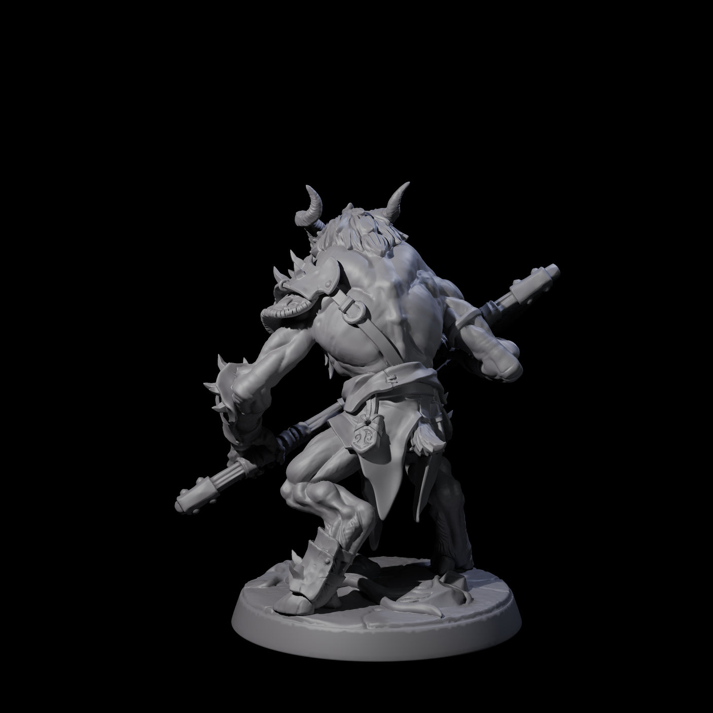 Shadowy Beastman A Miniature for Dungeons and Dragons, Pathfinder or other TTRPGs