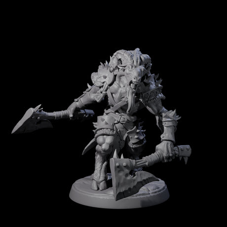 Shadowy Beastman C Miniature for Dungeons and Dragons, Pathfinder or other TTRPGs