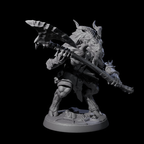 Shadowy Beastman D Miniature for Dungeons and Dragons, Pathfinder or other TTRPGs
