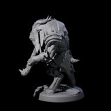 Shadowy Beastman D Miniature for Dungeons and Dragons, Pathfinder or other TTRPGs