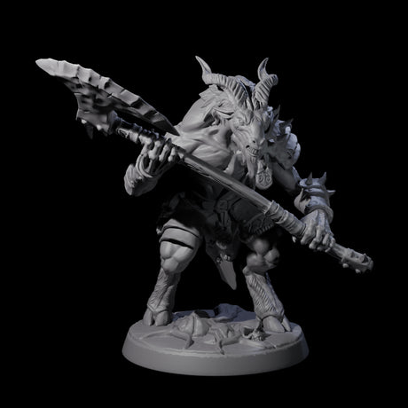 Shadowy Beastman D Miniature for Dungeons and Dragons, Pathfinder or other TTRPGs