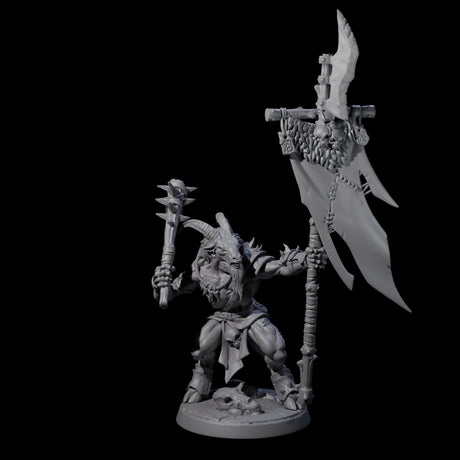 Shadowy Beastman E Miniature for Dungeons and Dragons, Pathfinder or other TTRPGs