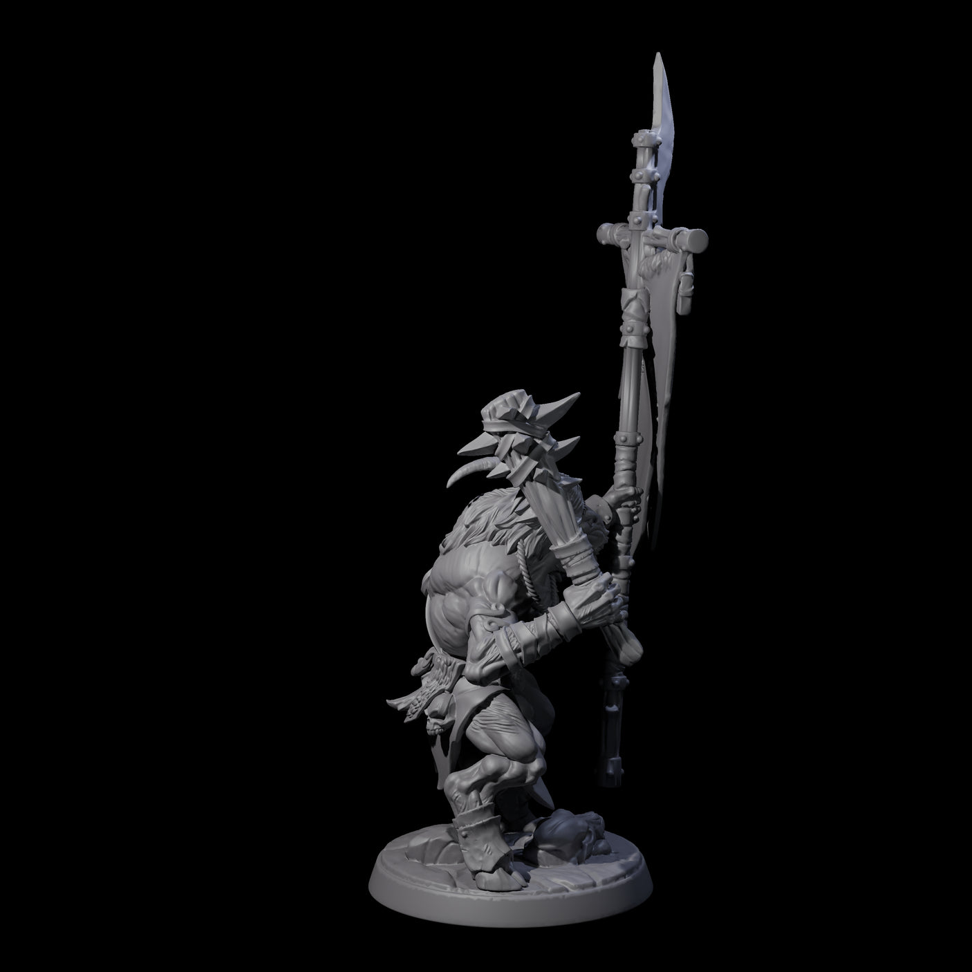 Shadowy Beastman E Miniature for Dungeons and Dragons, Pathfinder or other TTRPGs
