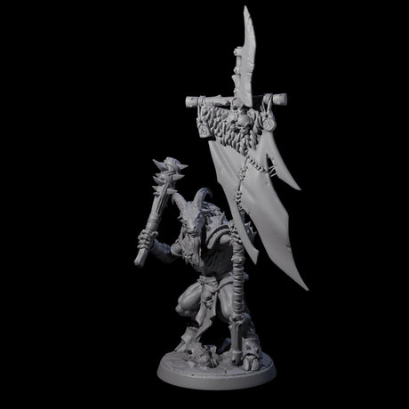 Shadowy Beastman E Miniature for Dungeons and Dragons, Pathfinder or other TTRPGs