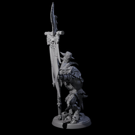Shadowy Beastman E Miniature for Dungeons and Dragons, Pathfinder or other TTRPGs