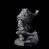 Shadowy Beastman F Miniature for Dungeons and Dragons, Pathfinder or other TTRPGs