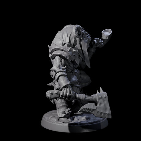 Shadowy Beastman F Miniature for Dungeons and Dragons, Pathfinder or other TTRPGs
