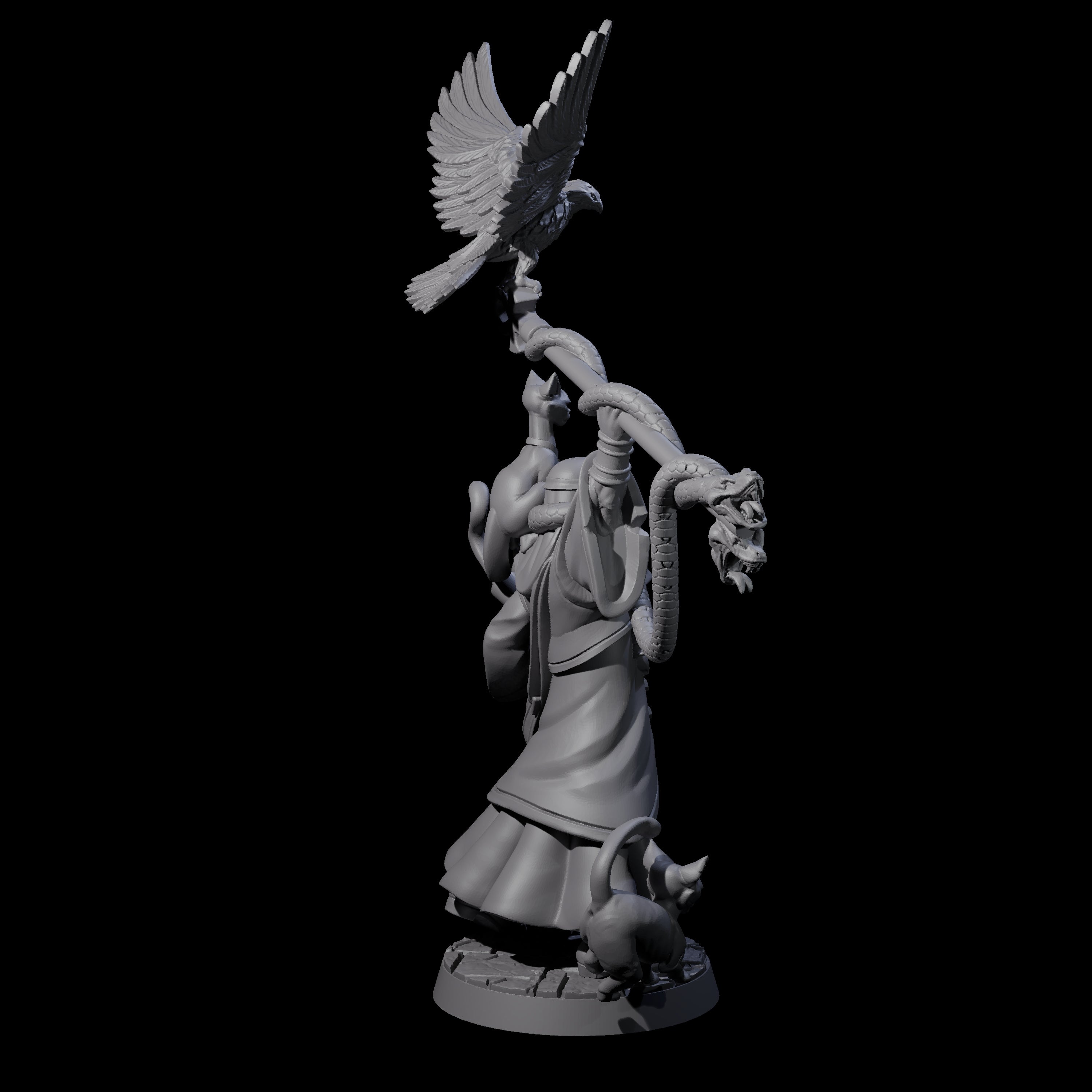 Shadowy Magi Advisor Miniature for Dungeons and Dragons, Pathfinder or other TTRPGs