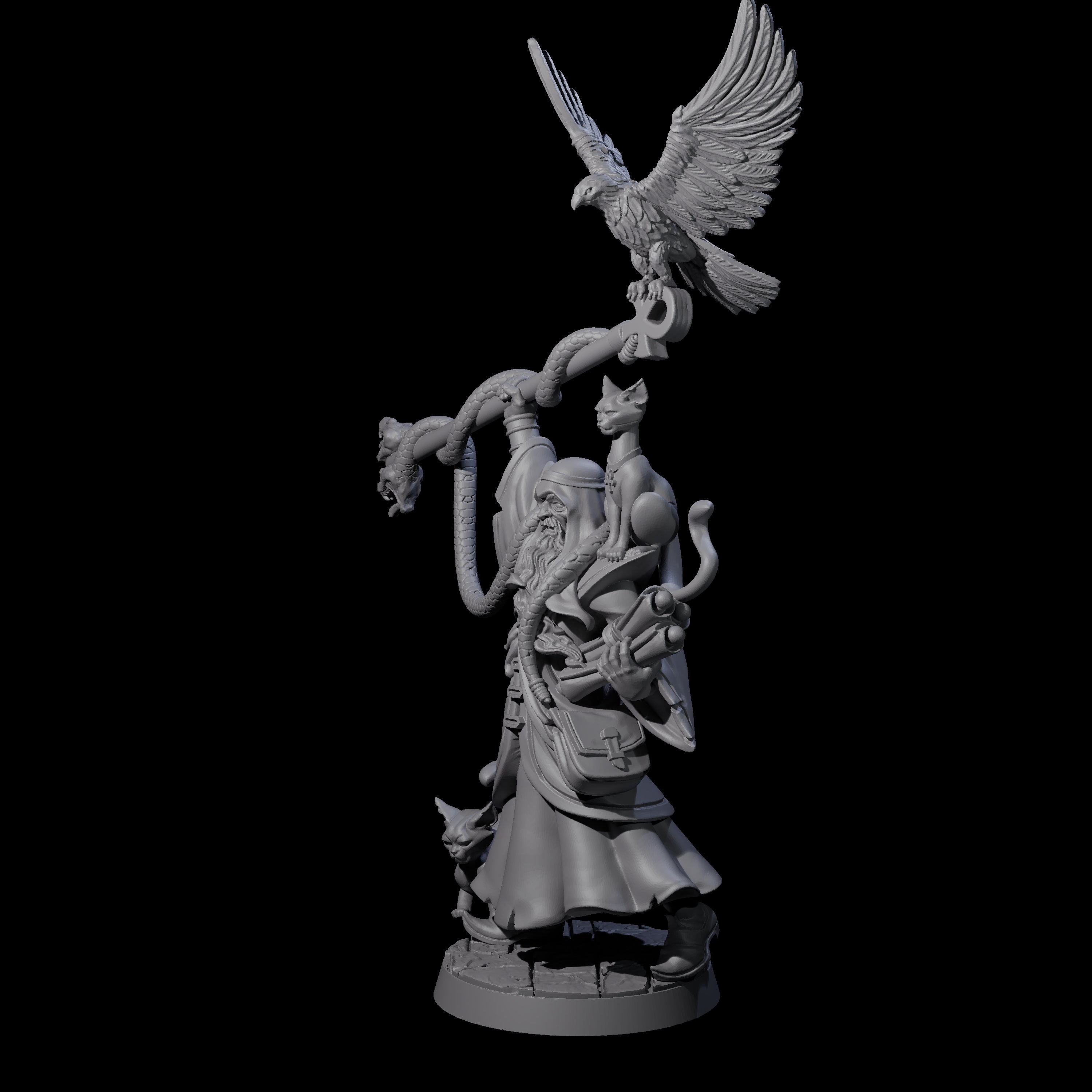 Shadowy Magi Advisor Miniature for Dungeons and Dragons, Pathfinder or other TTRPGs