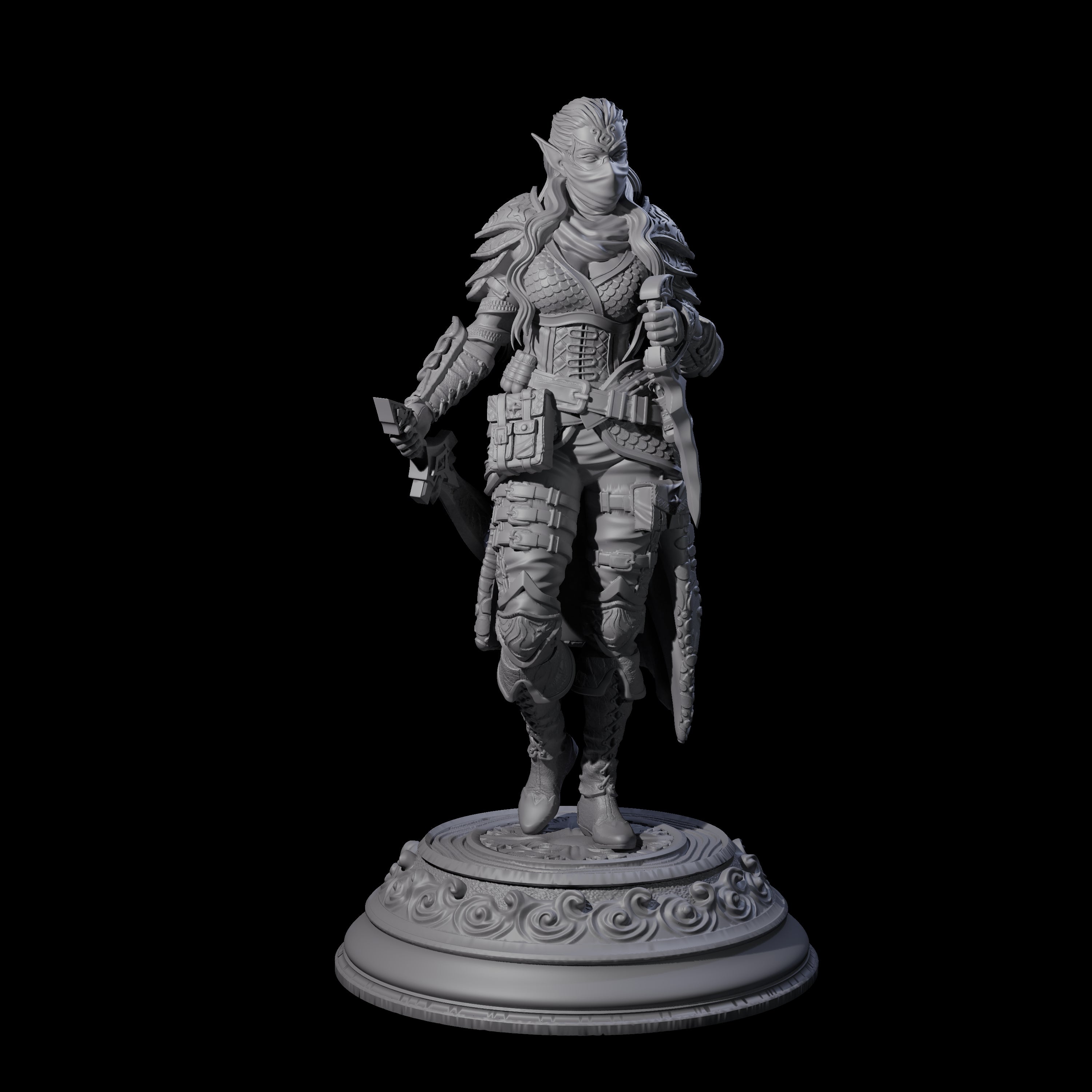 Shadowy Rogue Miniature for Dungeons and Dragons, Pathfinder or other TTRPGs