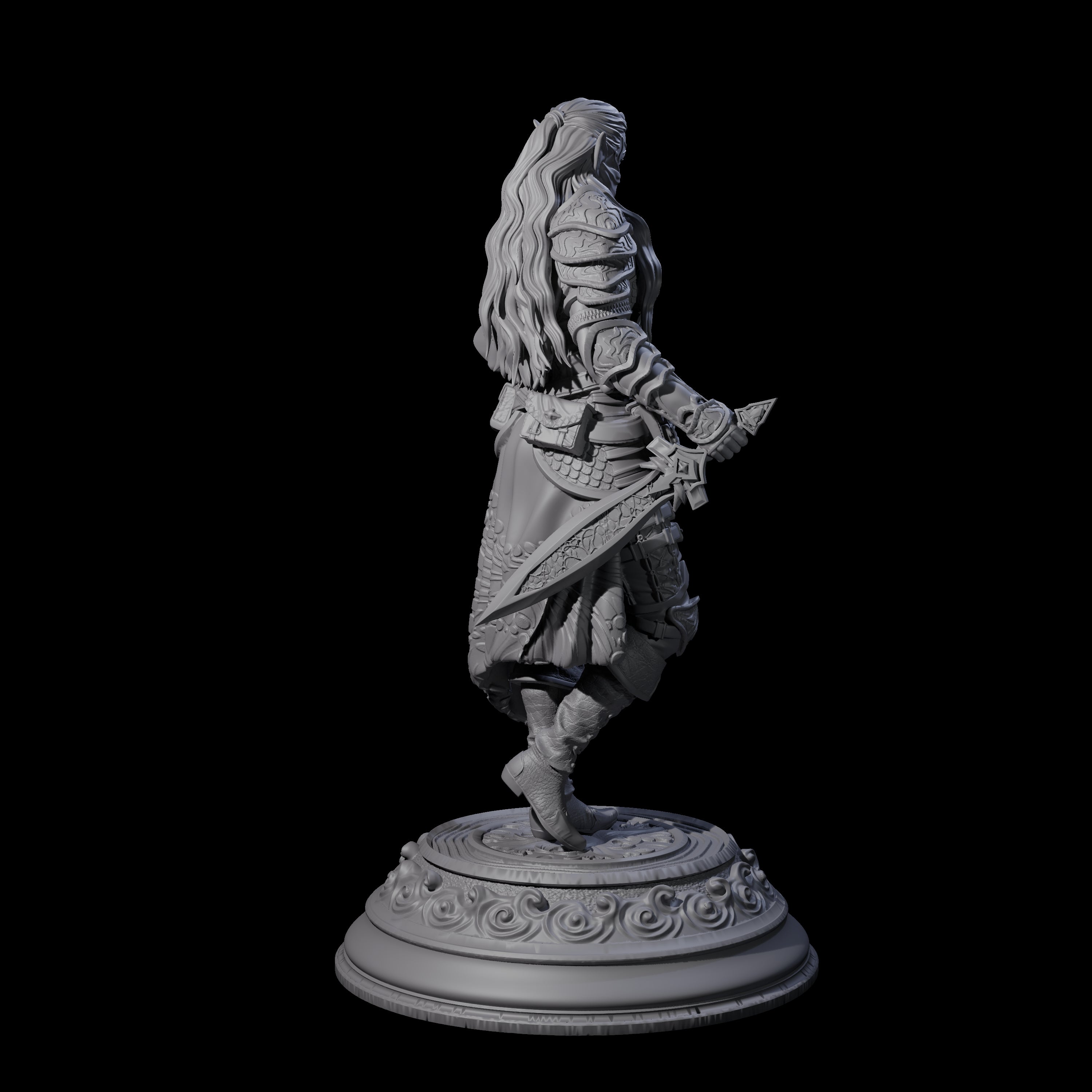 Shadowy Rogue Miniature for Dungeons and Dragons, Pathfinder or other TTRPGs