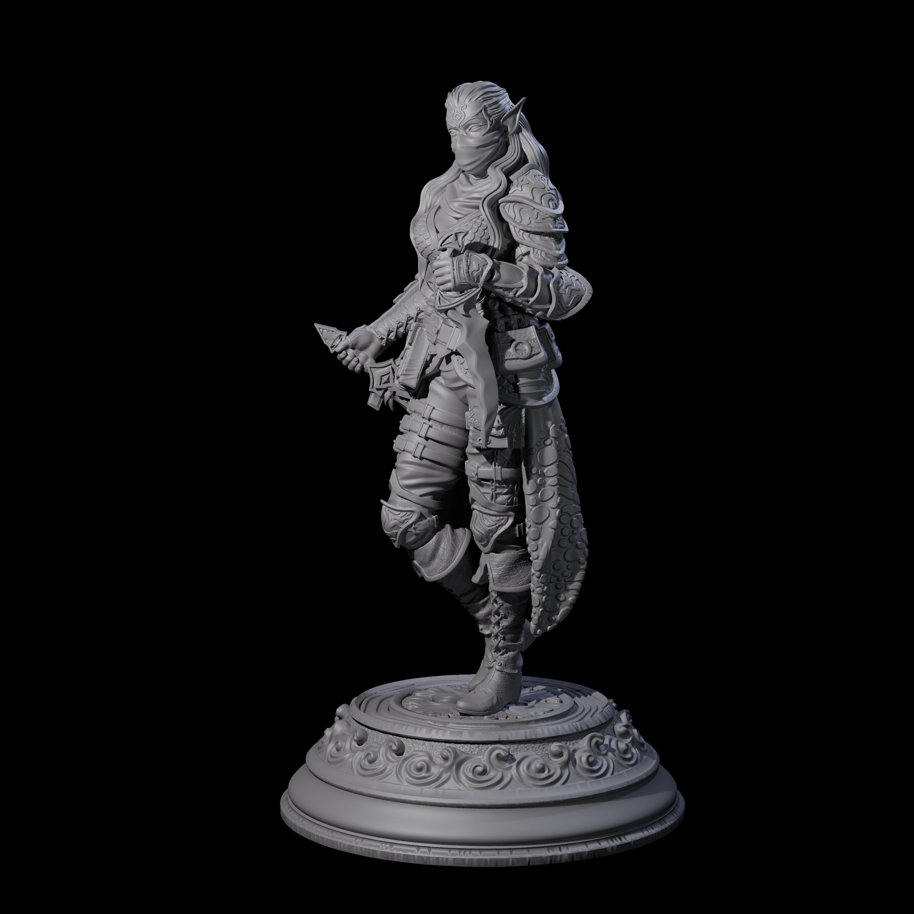 Shadowy Rogue Miniature for Dungeons and Dragons, Pathfinder or other TTRPGs