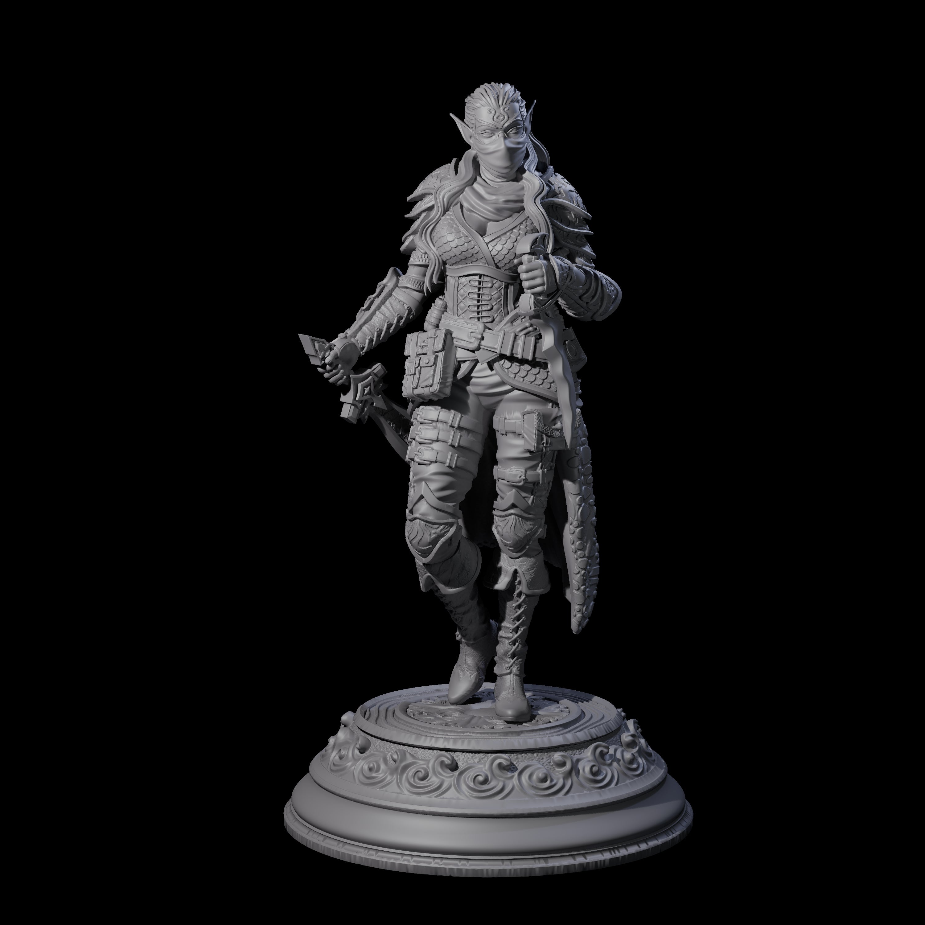 Shadowy Rogue Miniature for Dungeons and Dragons, Pathfinder or other TTRPGs