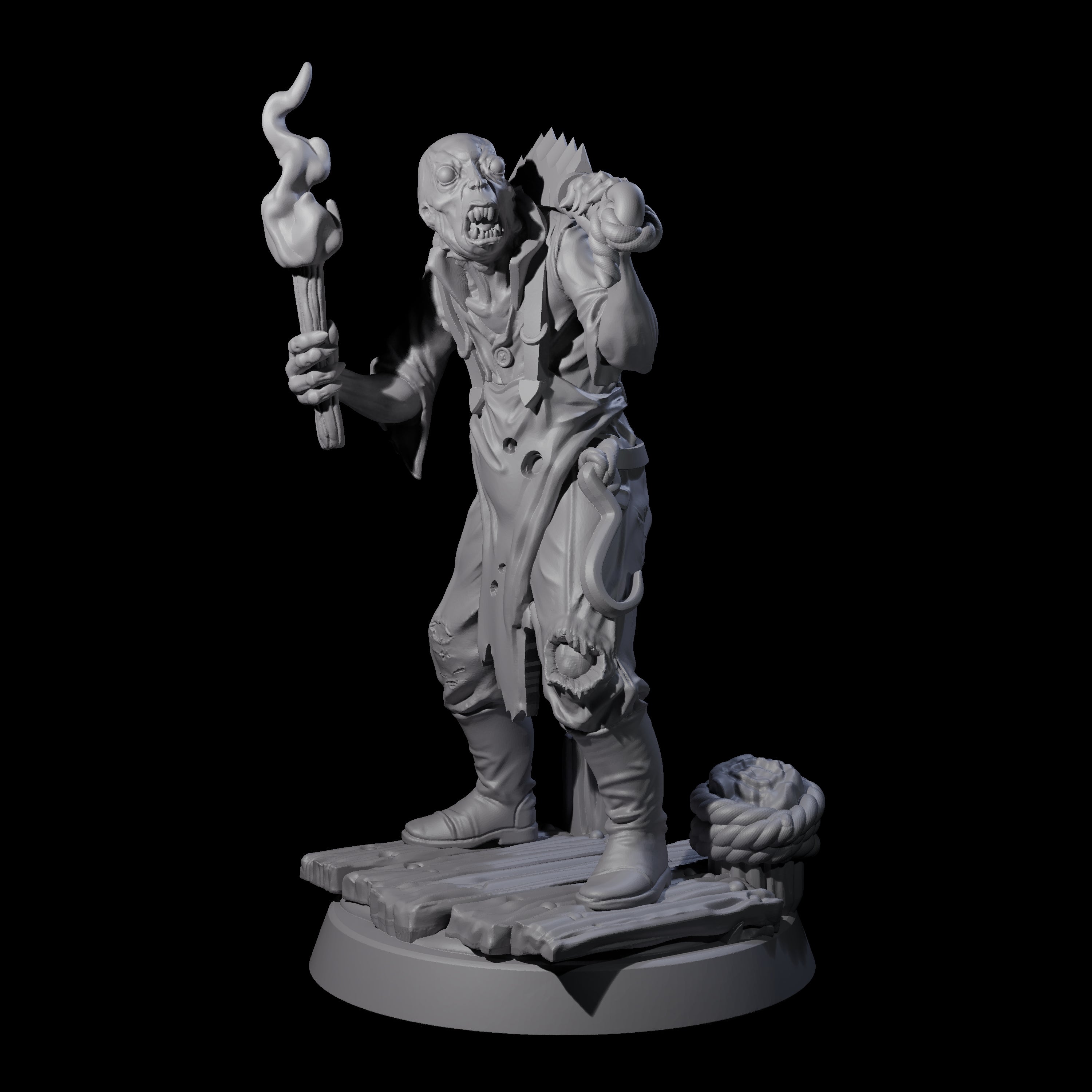Shambling Human Cultist Miniature for Dungeons and Dragons, Pathfinder or other TTRPGs