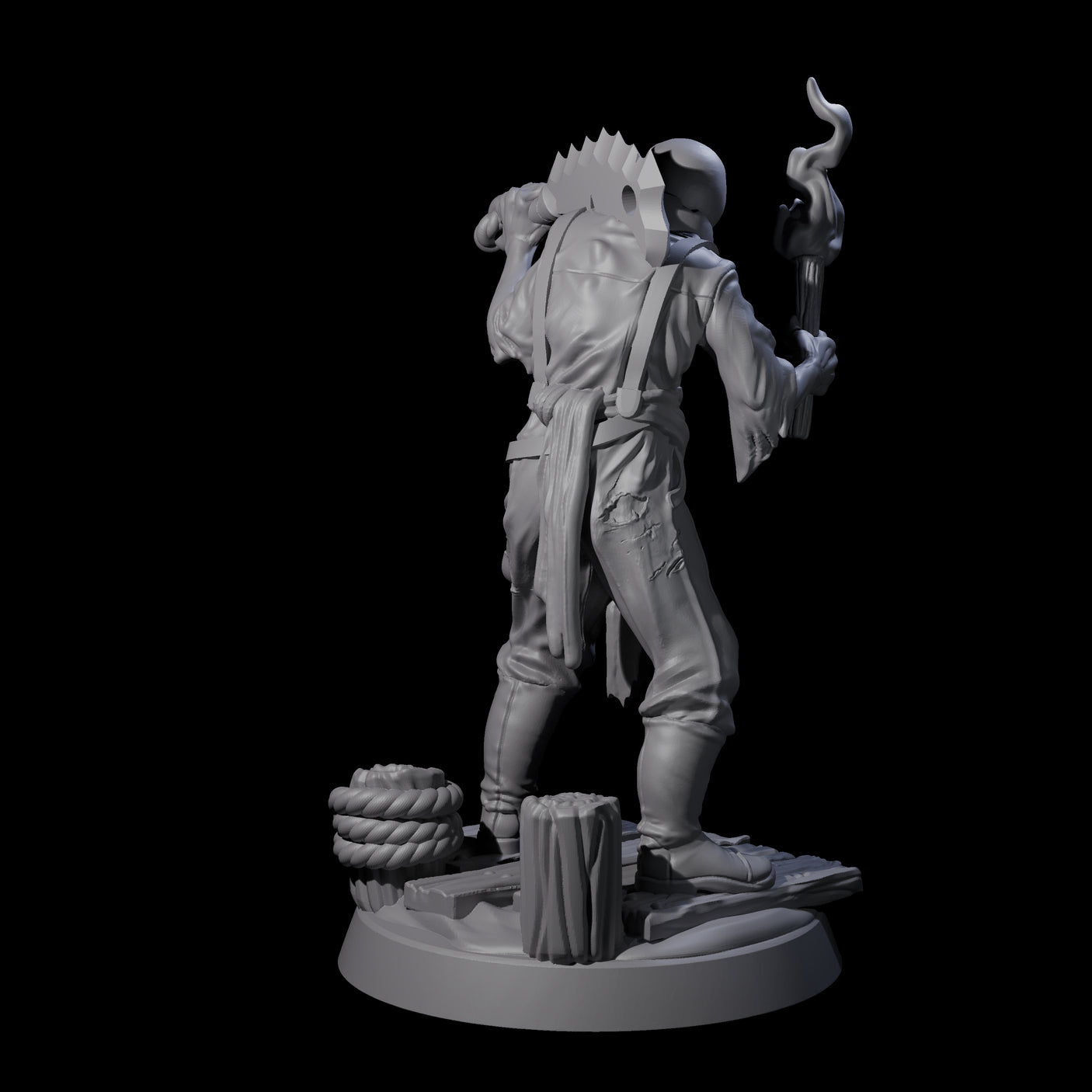Shambling Human Cultist Miniature for Dungeons and Dragons, Pathfinder or other TTRPGs