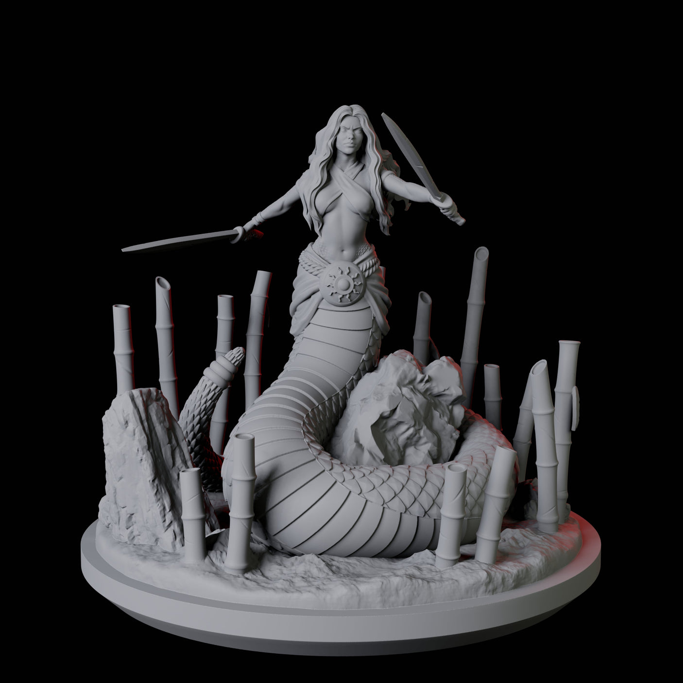 Shape Changing Yuan-Ti Abomination Miniature for Dungeons and Dragons, Pathfinder or other TTRPGs
