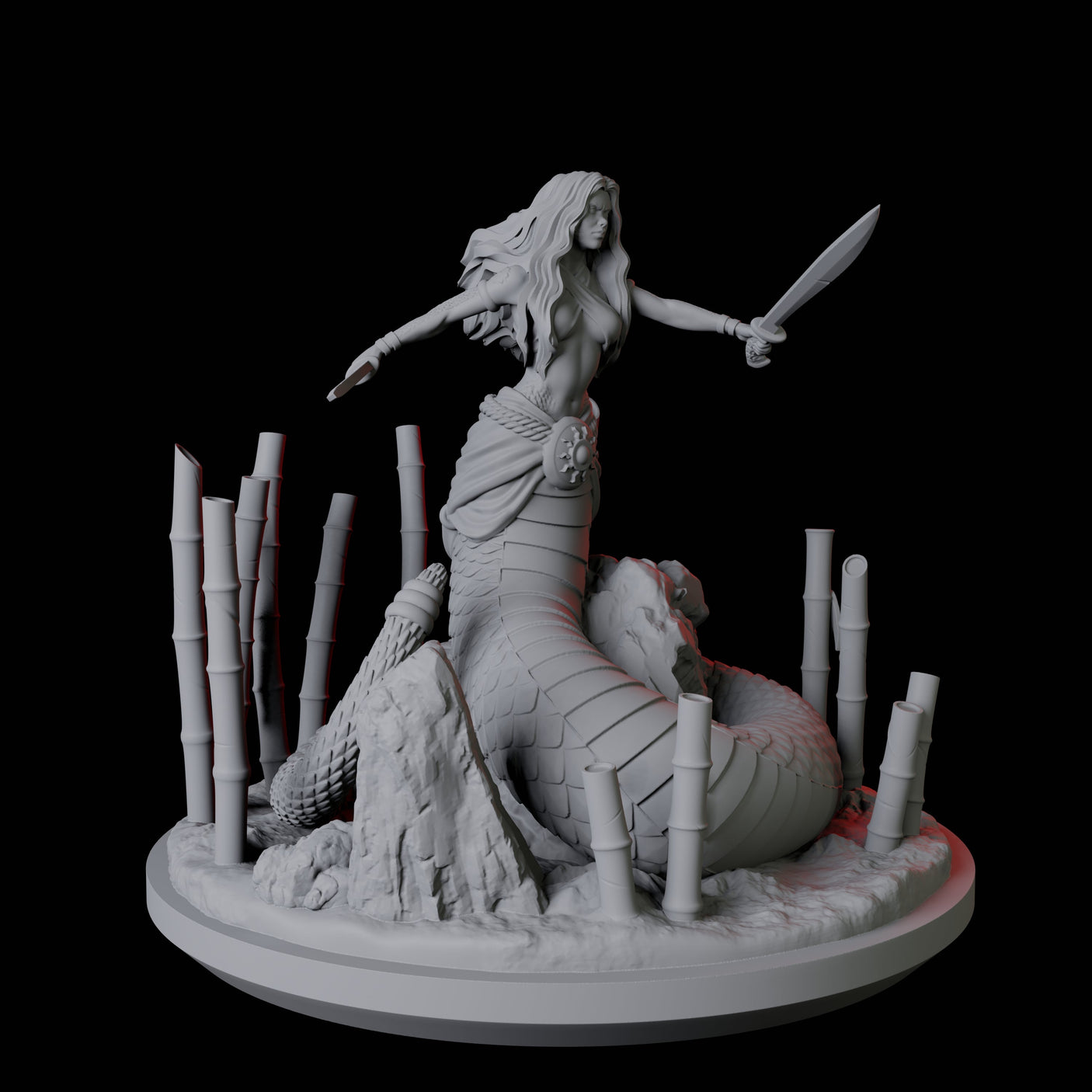 Shape Changing Yuan-Ti Abomination Miniature for Dungeons and Dragons, Pathfinder or other TTRPGs