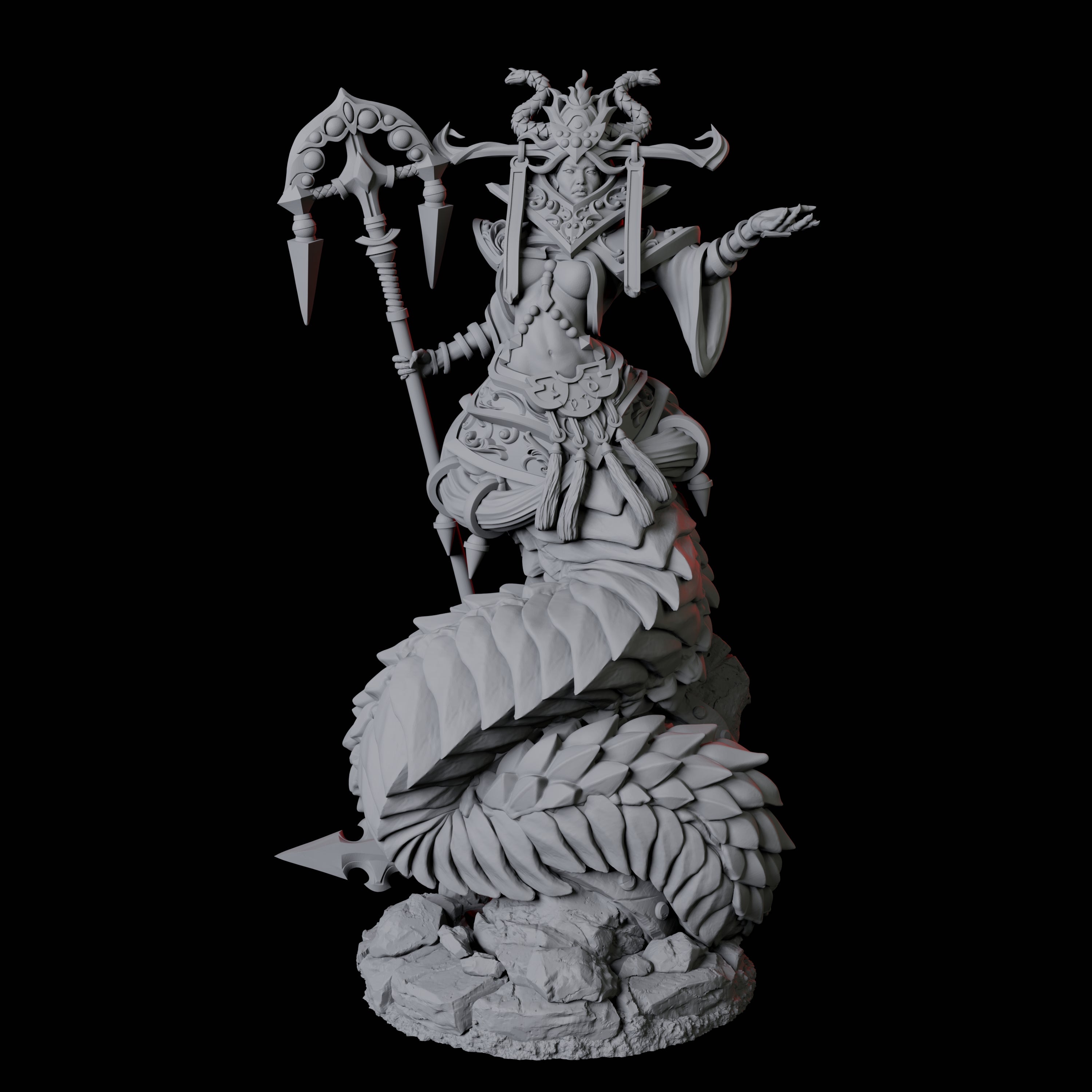 Shape-Shifting Yuan-Ti Abomination A Miniature for Dungeons and Dragons, Pathfinder or other TTRPGs