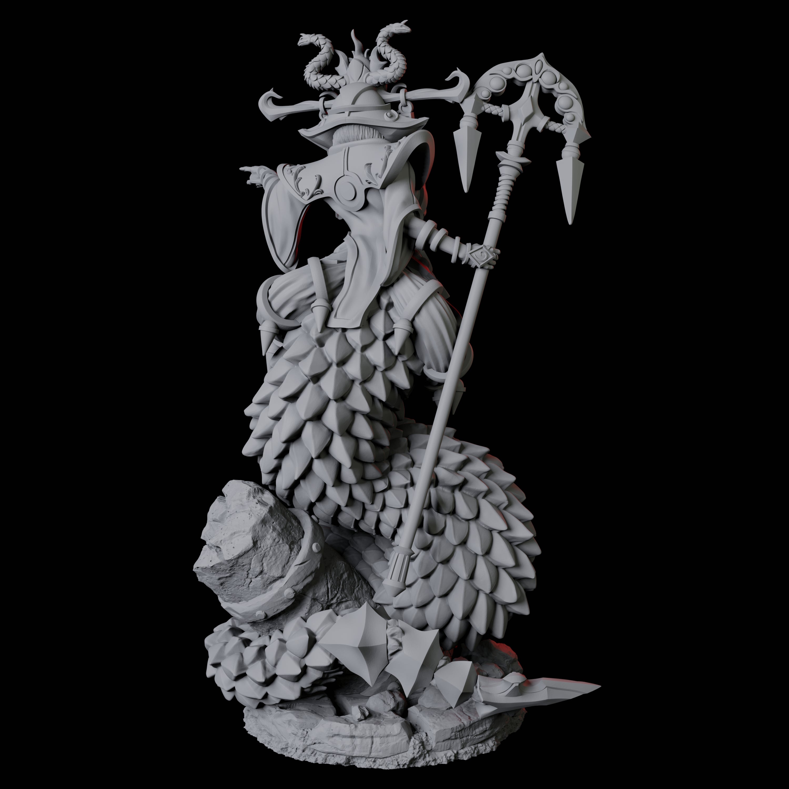 Shape-Shifting Yuan-Ti Abomination A Miniature for Dungeons and Dragons, Pathfinder or other TTRPGs