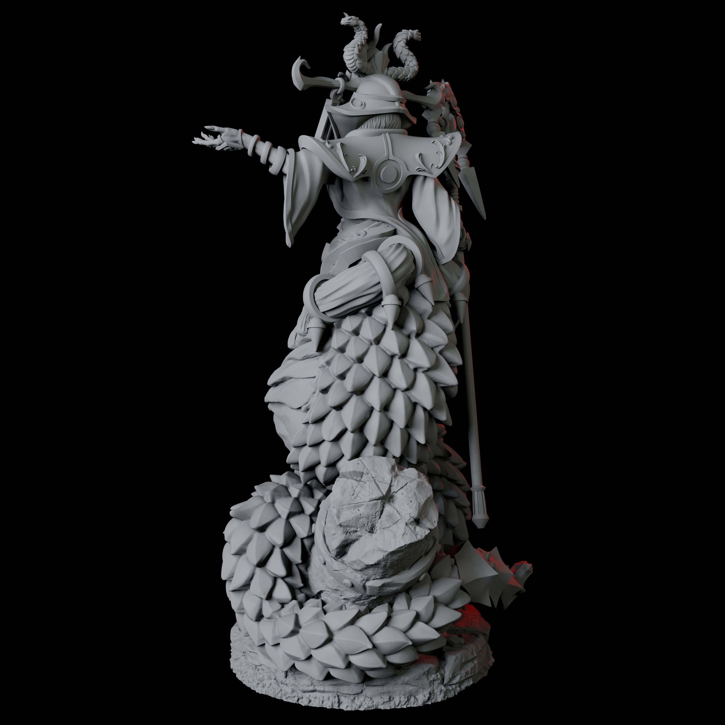 Shape-Shifting Yuan-Ti Abomination A Miniature for Dungeons and Dragons, Pathfinder or other TTRPGs