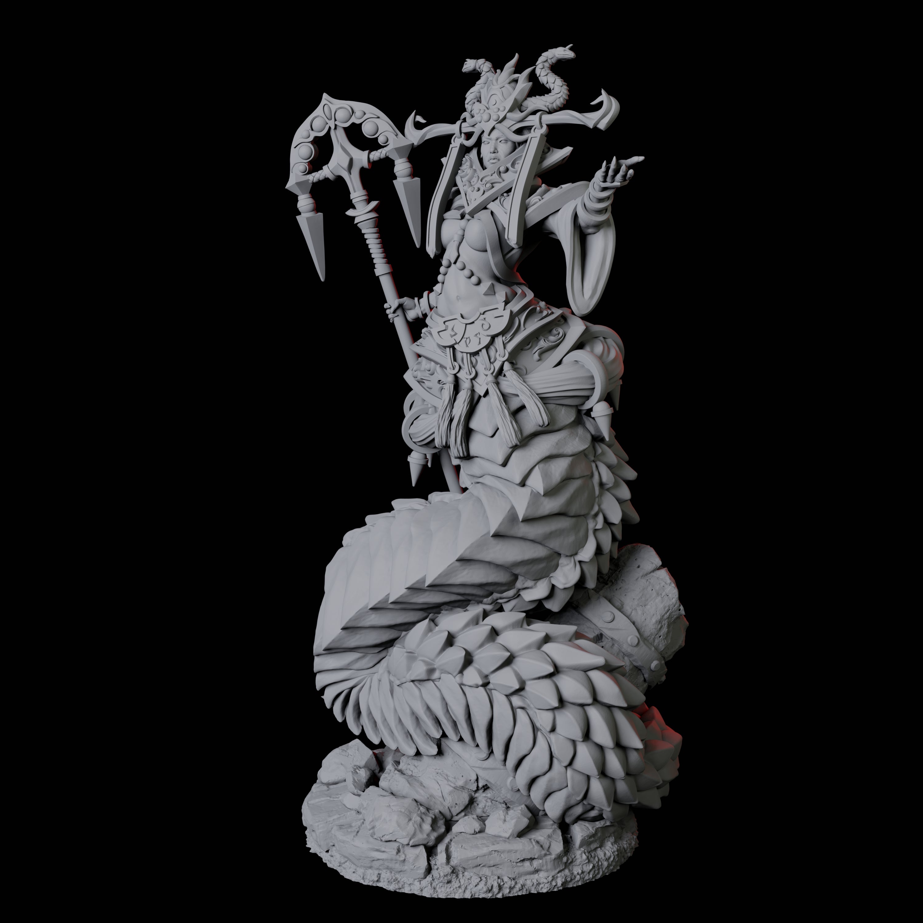 Shape-Shifting Yuan-Ti Abomination A Miniature for Dungeons and Dragons, Pathfinder or other TTRPGs