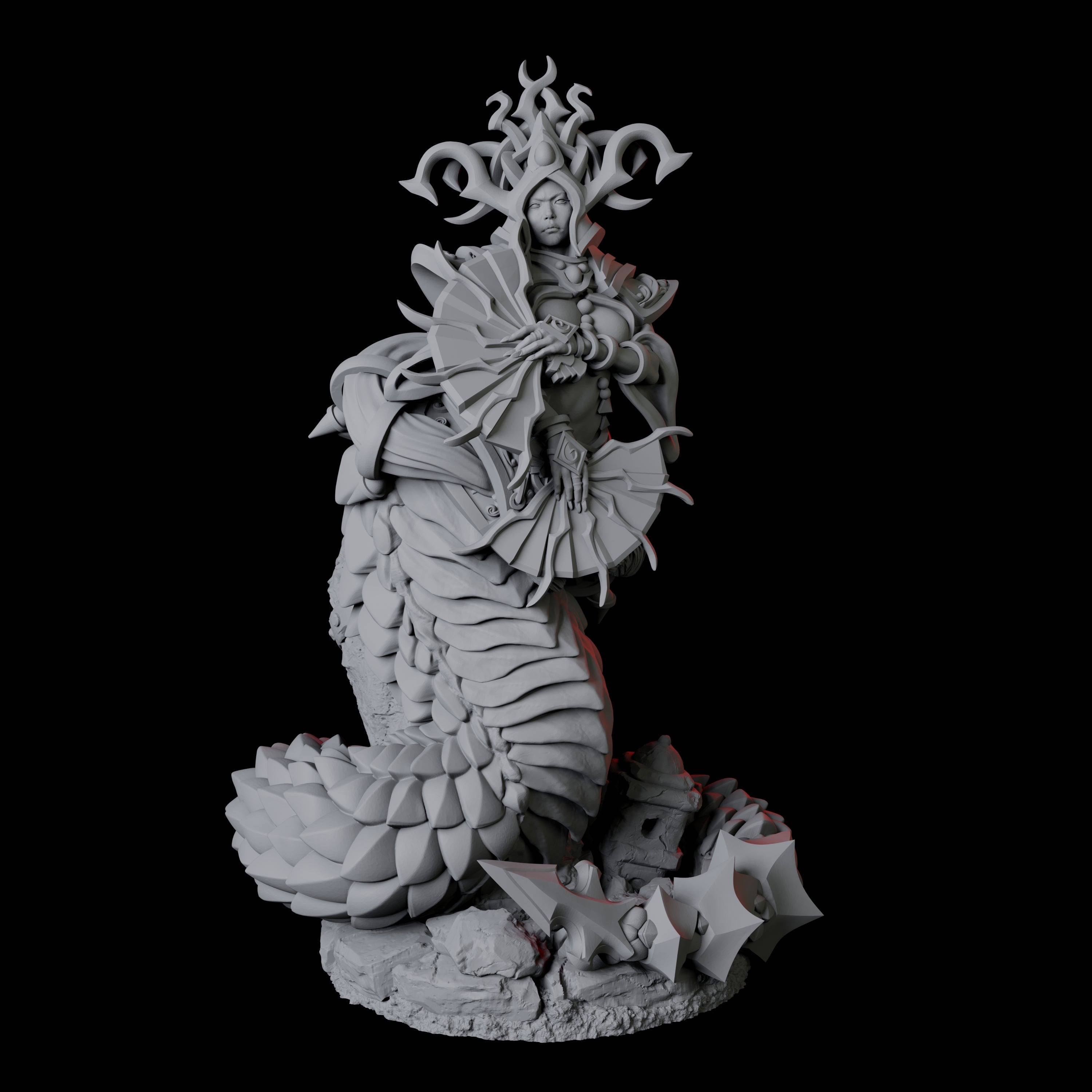 Shape-Shifting Yuan-Ti Abomination C Miniature for Dungeons and Dragons, Pathfinder or other TTRPGs
