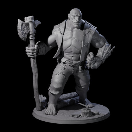 Sheep Thieving Hill Giant Miniature for Dungeons and Dragons, Pathfinder or other TTRPGs