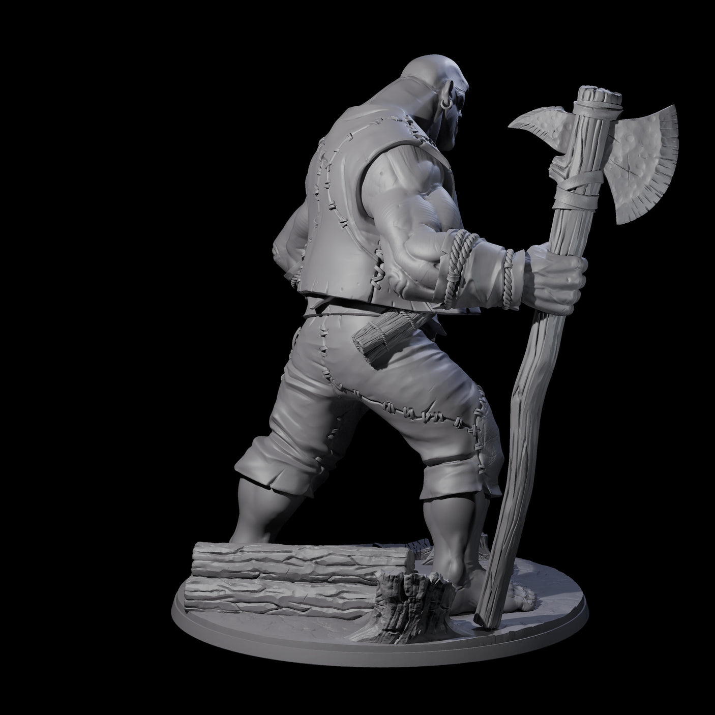 Sheep Thieving Hill Giant Miniature for Dungeons and Dragons, Pathfinder or other TTRPGs