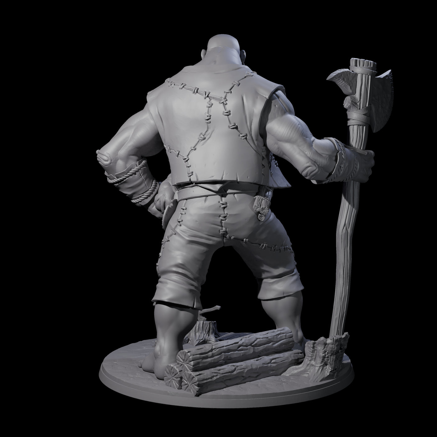 Sheep Thieving Hill Giant Miniature for Dungeons and Dragons, Pathfinder or other TTRPGs