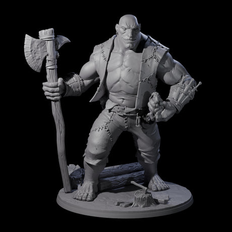 Sheep Thieving Hill Giant Miniature for Dungeons and Dragons, Pathfinder or other TTRPGs