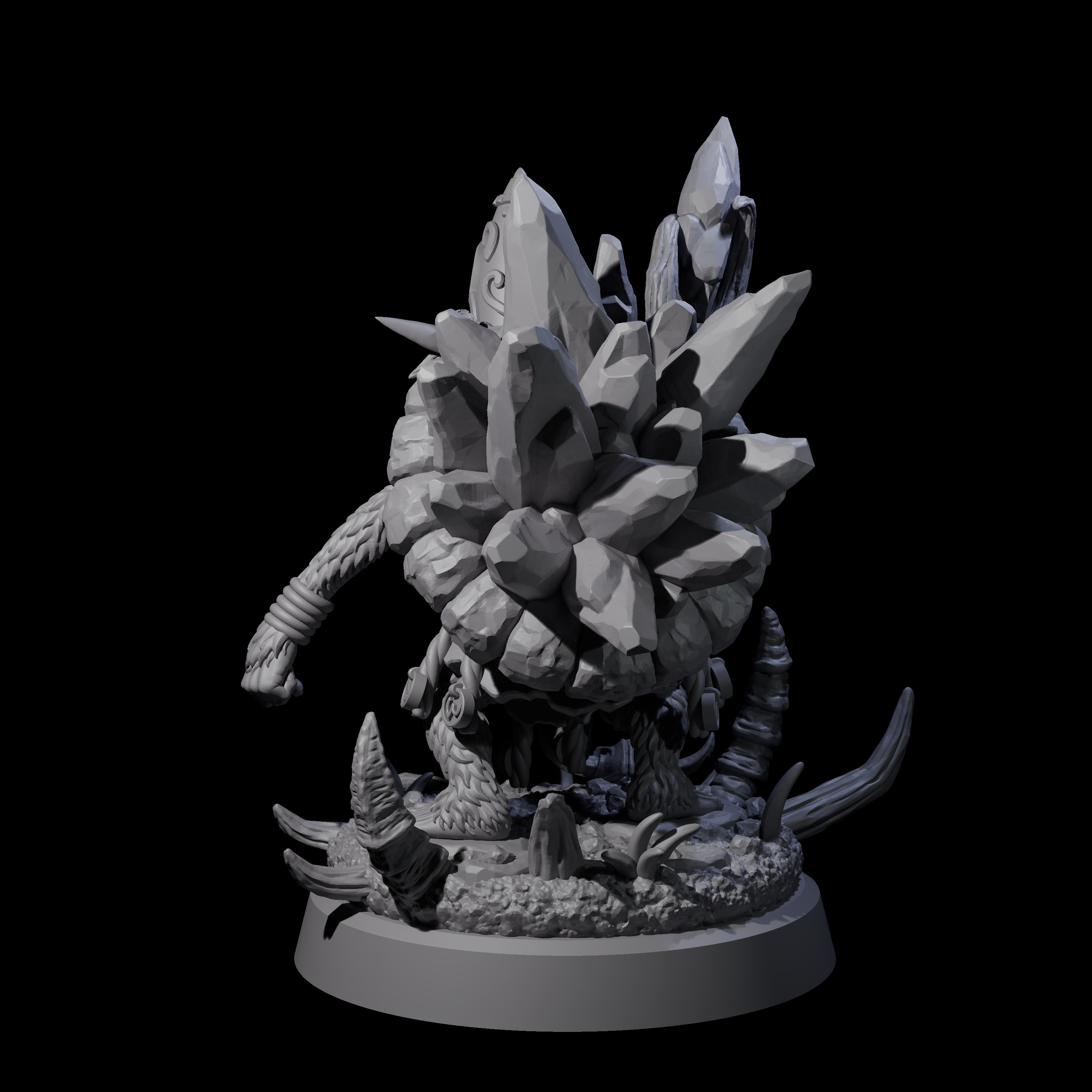 Shell Wearing Goblin Shaman Miniature for Dungeons and Dragons, Pathfinder or other TTRPGs