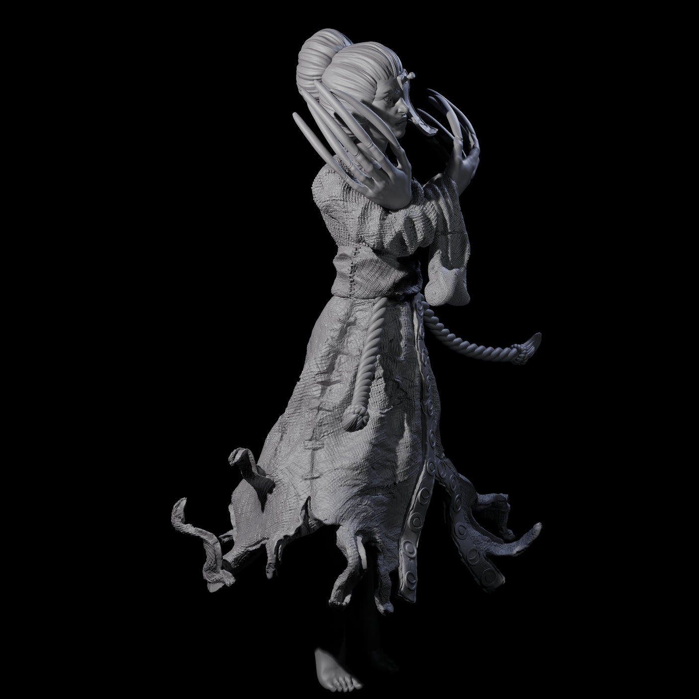 Shifting Jorogumo Miniature for Dungeons and Dragons, Pathfinder or other TTRPGs
