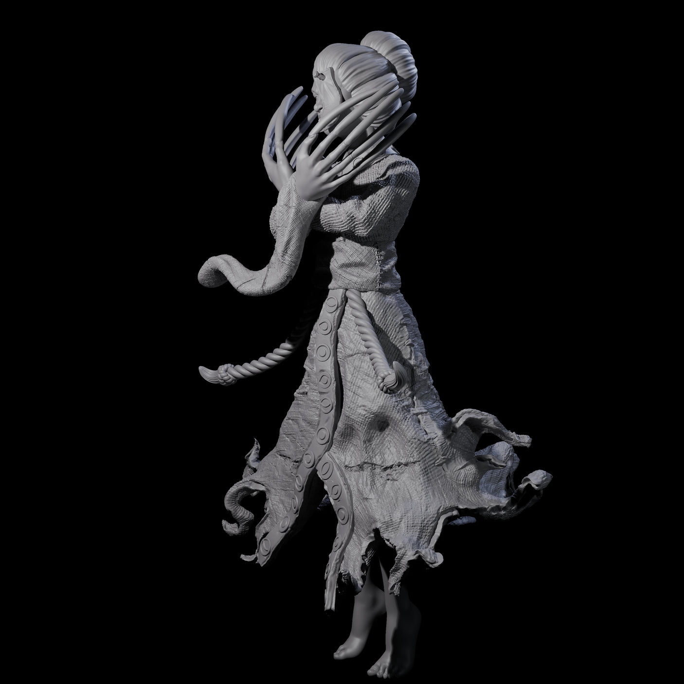 Shifting Jorogumo Miniature for Dungeons and Dragons, Pathfinder or other TTRPGs