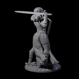 Shina - Royal Guard Fighter Miniature for Dungeons and Dragons, Pathfinder or other TTRPGs