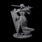 Shina - Royal Guard Fighter Miniature for Dungeons and Dragons, Pathfinder or other TTRPGs