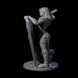 Shina - Royal Guard Fighter Miniature for Dungeons and Dragons, Pathfinder or other TTRPGs