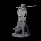 Shina - Royal Guard Fighter Miniature for Dungeons and Dragons, Pathfinder or other TTRPGs