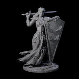 Shina - Royal Guard Fighter Miniature for Dungeons and Dragons, Pathfinder or other TTRPGs