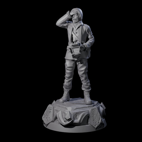 Shocked Human Investigator Miniature for Dungeons and Dragons, Pathfinder or other TTRPGs